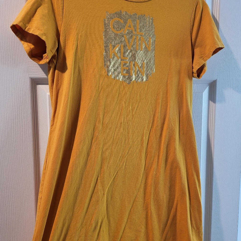 Calvin Klein Women's Everyday Basic Short Sleeve T-Shirt Dress